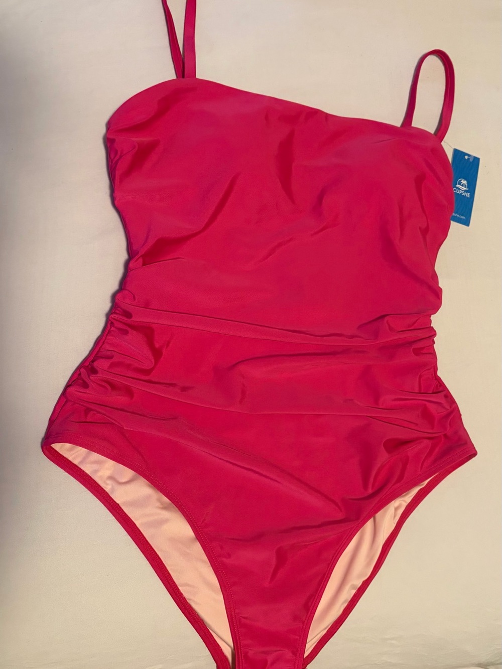 Cupshe Hot Pink One-Piece Swimsuit